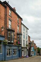 Lincoln, Lincolnshire, UK,  September 19. View of the Magna Carta public house in  Lincoln, Lincolnshire on September 19, 2023. Four unidentified people photo