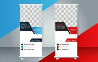 vector creative Roll up banners template