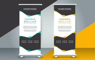 business roll up banner design display standee for presentation purpose vector