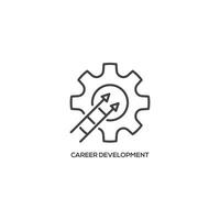 Career Development icon, business concept. Modern sign, linear pictogram, outline symbol, simple thin line vector design element template