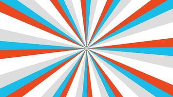 abstract blue and red sunburst pattern background for modern graphic design element. shining ray cartoon with colorful for website banner wallpaper and poster card decoration vector