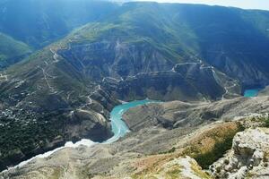 Sulak Canyon. Dagestan. Mountains,river,rocks,gorge,valley,Landscape photo