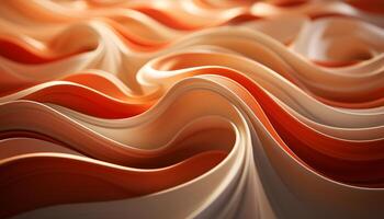 Abstract wave pattern in vibrant colors, a modern design backdrop generated by AI photo
