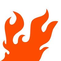 fire and flames. fire illustration. flame. illustration of a burning fire. vector