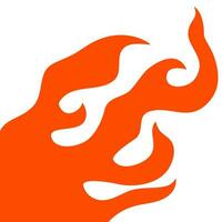 fire and flames. fire illustration. flame. illustration of a burning fire. vector