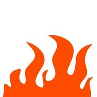 fire and flames. fire illustration. flame. illustration of a burning fire. vector