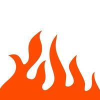 fire and flames. fire illustration. flame. illustration of a burning fire. vector