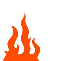 fire and flames. fire illustration. flame. illustration of a burning fire. vector