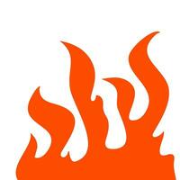 fire and flames. fire illustration. flame. illustration of a burning fire. vector