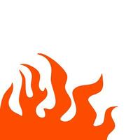 fire and flames. fire illustration. flame. illustration of a burning fire. vector