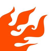 fire and flames. fire illustration. flame. illustration of a burning fire. vector