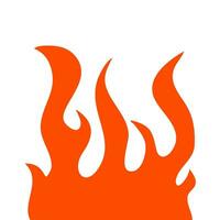 fire and flames. fire illustration. flame. illustration of a burning fire. vector