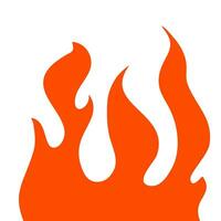 fire and flames. fire illustration. flame. illustration of a burning fire. vector