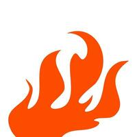 fire and flames. fire illustration. flame. illustration of a burning fire. vector