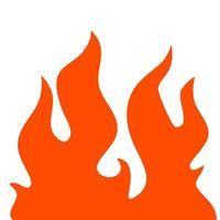 fire and flames. fire illustration. flame. illustration of a burning fire. vector