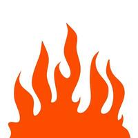 fire and flames. fire illustration. flame. illustration of a burning fire. vector