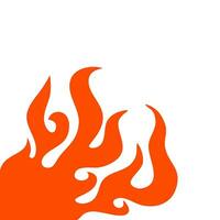 fire and flames. fire illustration. flame. illustration of a burning fire. vector