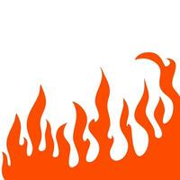 fire and flames. fire illustration. flame. illustration of a burning fire. vector