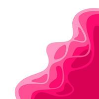 abstract Paper cut background. wavy background. pink paper cut vector background.