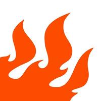 fire and flames. fire illustration. flame. illustration of a burning fire. vector