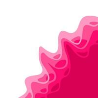 abstract Paper cut background. wavy background. pink paper cut vector background.