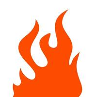 fire and flames. fire illustration. flame. illustration of a burning fire. vector