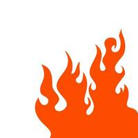 fire and flames. fire illustration. flame. illustration of a burning fire. vector