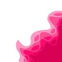 abstract Paper cut background. wavy background. pink paper cut vector background.