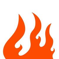 fire and flames. fire illustration. flame. illustration of a burning fire. vector