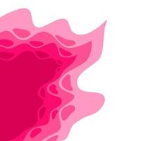 abstract Paper cut background. wavy background. pink paper cut vector background.