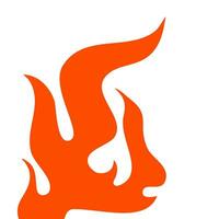 fire and flames. fire illustration. flame. illustration of a burning fire. vector