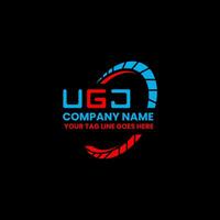 UGJ letter logo vector design, UGJ simple and modern logo. UGJ luxurious alphabet design