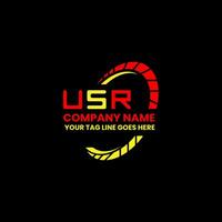 USR letter logo vector design, USR simple and modern logo. USR luxurious alphabet design
