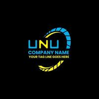 UNU letter logo vector design, UNU simple and modern logo. UNU luxurious alphabet design