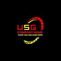 USG letter logo vector design, USG simple and modern logo. USG luxurious alphabet design