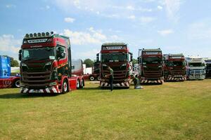 Whitchurch in the UK in JUne 2023. A view of a Truck at a Truck Show in Whitchurch Shropshire photo