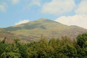 A view of the North Wales Countryside at Llyn Dinas in Snowdonia photo