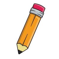 lápiz vector ilustración para colegio suministro escribir y oficina tema