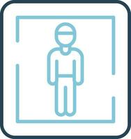 Male Toilet Sign Vector Icon