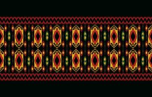 Ethnic abstract ikat art. Aztec ornament print. geometric ethnic pattern seamless  color oriental.  Design for background ,curtain, carpet, wallpaper, clothing, wrapping, Batik, vector illustration.