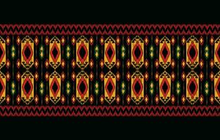 Ethnic abstract ikat art. Aztec ornament print. geometric ethnic pattern seamless  color oriental.  Design for background ,curtain, carpet, wallpaper, clothing, wrapping, Batik, vector illustration.