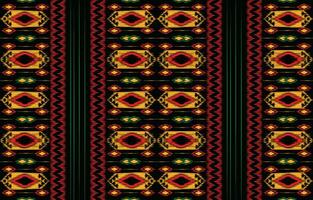 Ethnic abstract ikat art. Aztec ornament print. geometric ethnic pattern seamless  color oriental.  Design for background ,curtain, carpet, wallpaper, clothing, wrapping, Batik, vector illustration.