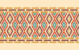 Ethnic abstract ikat art. Aztec ornament print. geometric ethnic pattern seamless  color oriental.  Design for background ,curtain, carpet, wallpaper, clothing, wrapping, Batik, vector illustration.