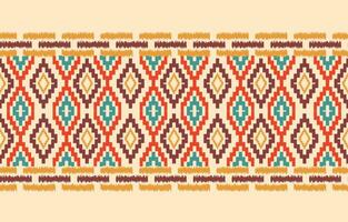 Ethnic abstract ikat art. Aztec ornament print. geometric ethnic pattern seamless  color oriental.  Design for background ,curtain, carpet, wallpaper, clothing, wrapping, Batik, vector illustration.