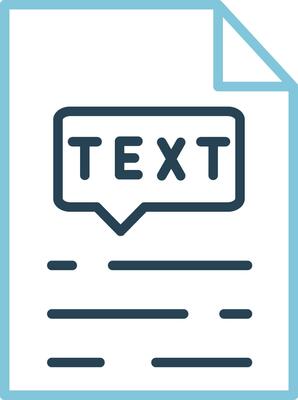 Text Vector Icon