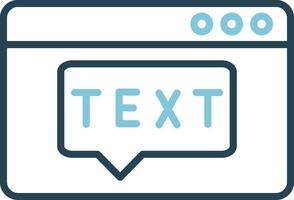 Text Vector Icon