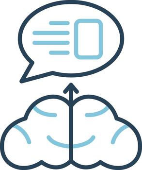 icono de vector de pensamiento