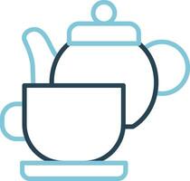 Tea Set Vector Icon