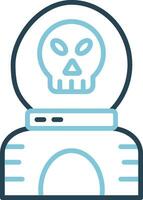 icono de vector de calavera