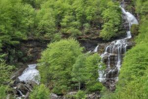 Waterfall in Val Bavona,Ticino Canton,Switzerland photo